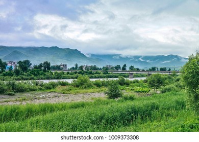 Tumen River Wetland Landscape In Jilin Province