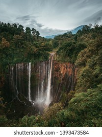 Tumpak Sewu Waterfall At Lumajang