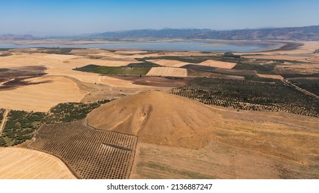 Tumulus Tombs In The Middle Of The Fields