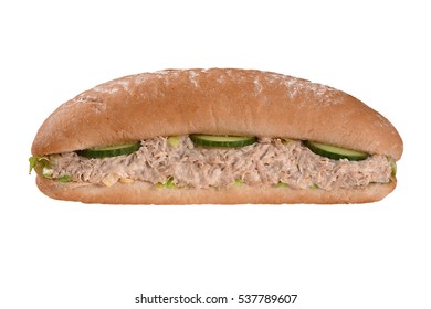 Tuna Cucumber Sandwich Bread Roll Stock Photo (edit Now) 537789607