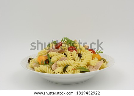 Similar – Image, Stock Photo Pasta salad Food Vegetable