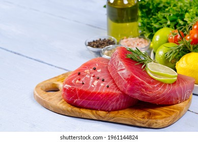 Tuna raw Steak, tuna sashimi - Powered by Shutterstock