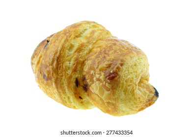 Tuna Salad Croissant On White Background