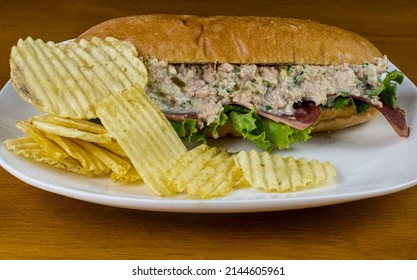 Tuna Salad Sub  With Onions, Celery, Parsley And Bacon