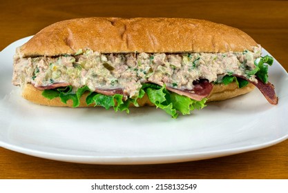 Tuna Salad Sub  With Onions, Celery, Parsley And Bacon