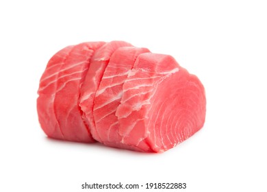 Tuna Steak Isolated On White Background