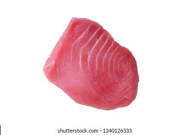 Tuna Steak On White Background