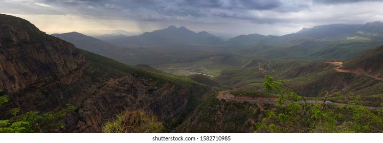 Tundavala Angola Panorama Landscape Sunset