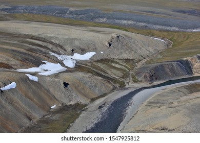 Tundra Landscape In Summer, Taymyr Peninsula, Aerial View