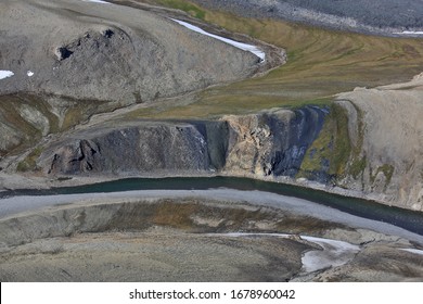 Tundra Landscape In Summer, Taymyr Peninsula, Aerial View
