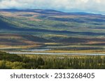 Tundra landscapes above Arctic circle