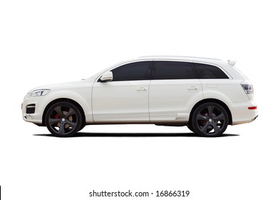 Tuned Luxury SUV Isolated On White