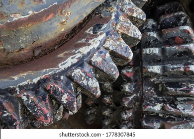 Tungsten Carbide Inserts  Of An Old Mining Bore Unit