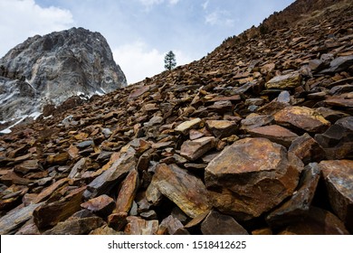 Tungsten In The Mountains, Near A Mining Site In The Sierra Nevada Mountains.