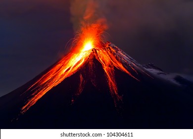 Tungurahua Volcano eruption