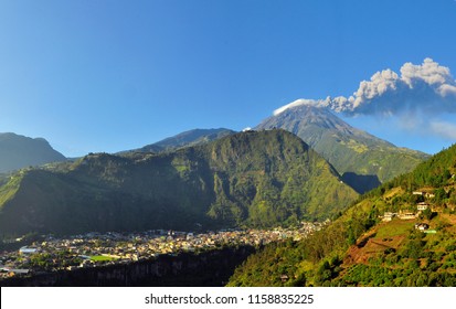 Tungurahua Volcano In Eruption