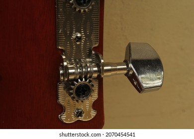 The Tuning Peg Of A Guitar