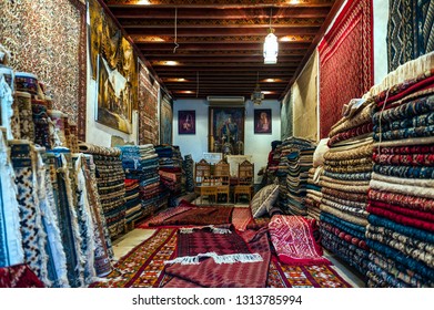 Tunis. Tunisia. 08/15/2017. Carpets Shop