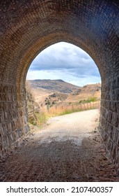 Tunnel At Central Otago Railway Bicycle Trail In New Zealand