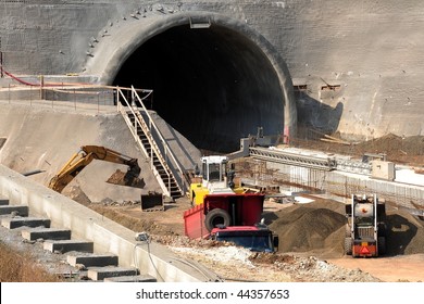 Tunnel construction site