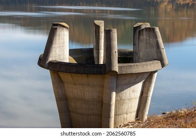 A Tunnel To Discharge Excess Water At The Dam