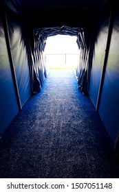 Tunnel To Enter The Soccer Field.