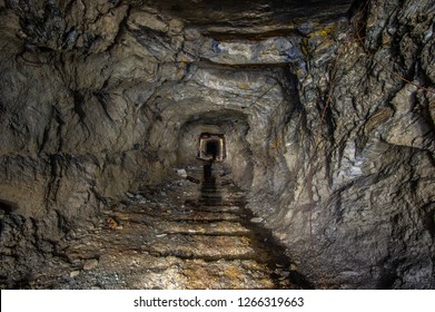 Tunnel in an old gold mine