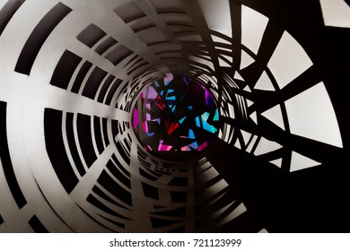 Tunnel perspective simulation