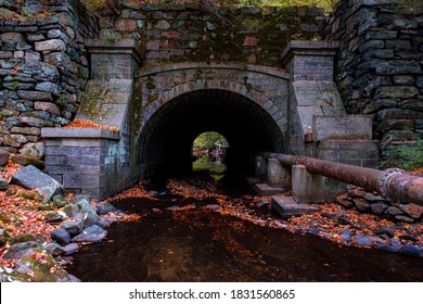 Tunnel For The Pocantico River Under The Old Croton Aqueduct In Rockefeller State Park