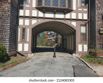 Tunnel In A Tudor Revival Style Mansion.