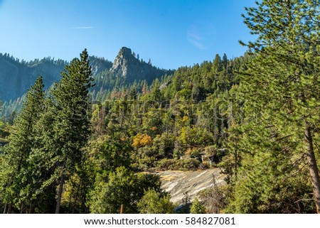 Image, Stock Photo Yosemite National Park Overlooking the Half Dome