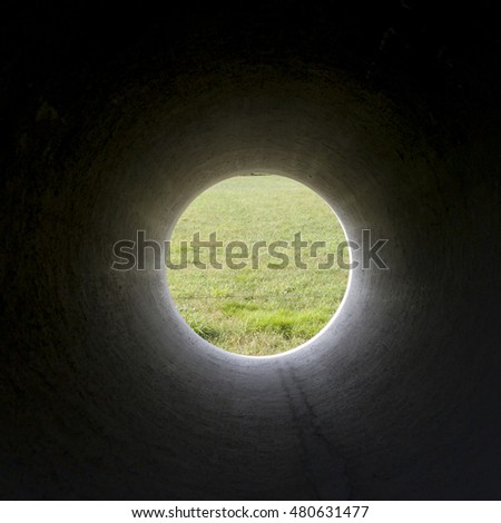 Similar – Image, Stock Photo Child hand reaches through a hole in a concrete wall