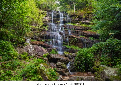 Tupavica waterfall, one of the most visited waterfalls on Old Mountain in Serbia - Shutterstock ID 1758789041