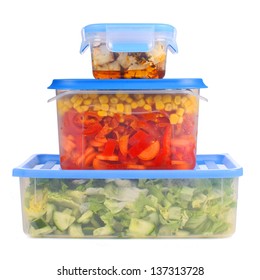 Tupperware Storage With Vegetables