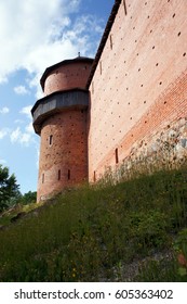 Turaida Castle.Tower And Site Of The Fortress Wall.Build By Livonian Brothers Of The Sword In 1214.Sigulda,Latvia.