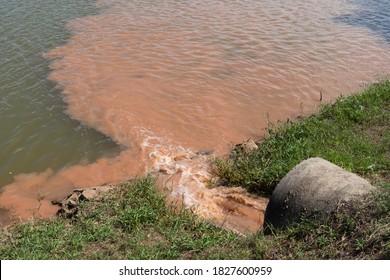 Turbidity And Clear Water Flow From Concrete Pipe