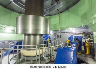 Turbine In Hydroelectric Power Plant, Africa