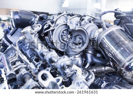 Similar – Truck Engine Motor Components In Car Service Inspection