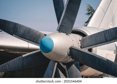 Turboprop Engine On A Plane