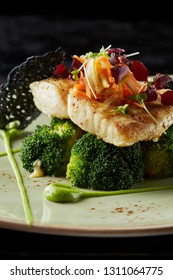 Turbot Fillet With Steamed Broccoli