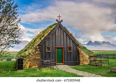 Víðimýrarkirkja Turf Church, Skagafjörður Iceland