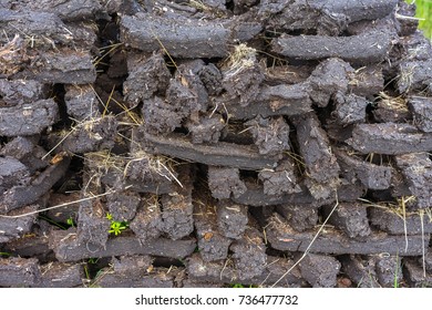 Turf Fossil Fuel Drying Bog Ireland Stock Photo 736477732 | Shutterstock