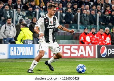 Turin, Italy. 07 November 2018. UEFA Champions League, Juventus vs Manchester United 1-2. Paulo Dybala, Juventus.