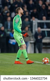 Turin, Italy. 12 March 2019. Uefa Champions League, Juventus Vs Atletico Madrid 3-0. Jan Oblak, Goalkeeper Atletico Madrid.