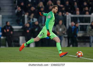 Turin, Italy. 12 March 2019. Uefa Champions League, Juventus Vs Atletico Madrid 3-0. Jan Oblak, Goalkeeper Atletico Madrid.