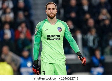 Turin, Italy. 12 March 2019. Uefa Champions League, Juventus Vs Atletico Madrid 3-0. Jan Oblak, Goalkeeper Atletico Madrid.