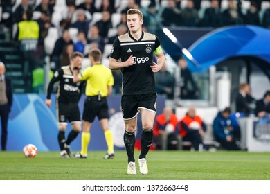 Turin, Italy. 16 April 2019. UEFA Champions League, Juventus Vs Ajax 1-2. Matthijs De Ligt, Ajax.