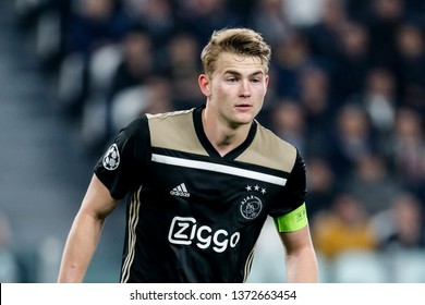 Turin, Italy. 16 April 2019. UEFA Champions League, Juventus Vs Ajax 1-2. Matthijs De Ligt, Ajax.