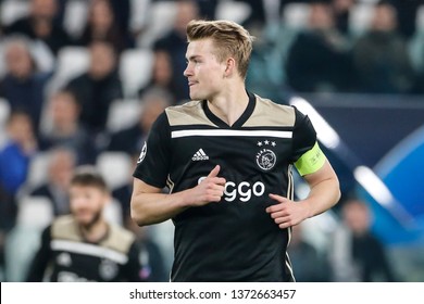 Turin, Italy. 16 April 2019. UEFA Champions League, Juventus Vs Ajax 1-2. Matthijs De Ligt, Ajax.