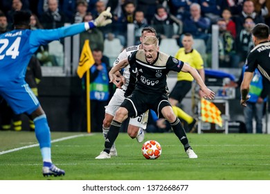 Turin, Italy. 16 April 2019. UEFA Champions League, Juventus Vs Ajax 1-2. Donny Van De Beek, Ajax.